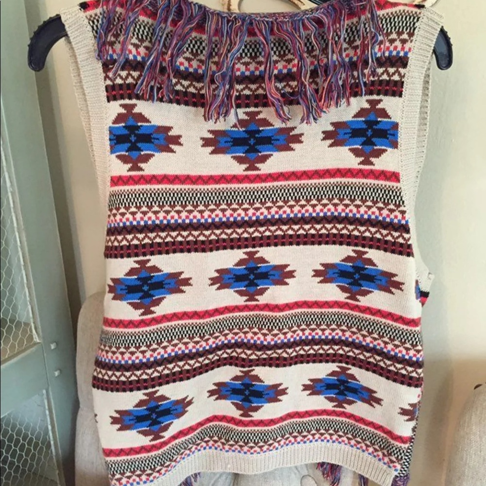 Arden B fringe vest